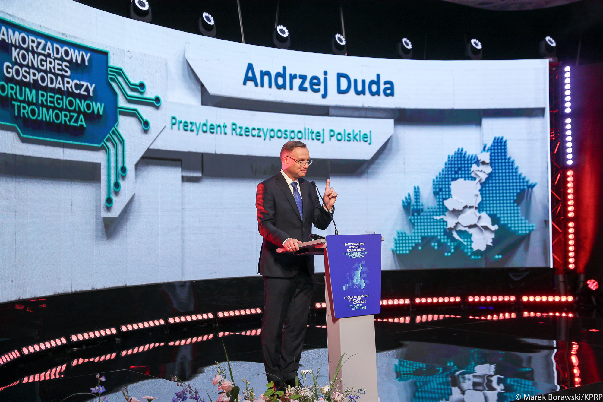 Prezydent Andrzej Duda na Samorządowym Kongresie Trójmorza.