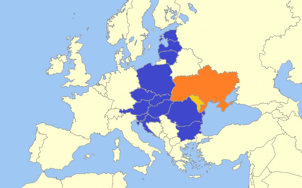 Mapa Inicjatywa Trójmorza